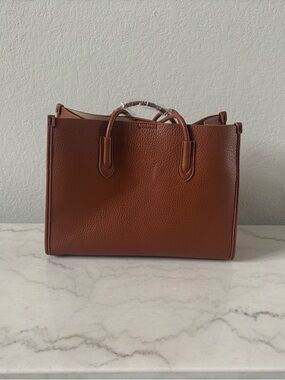 K. Carroll Camel Vegan Leather Tote
